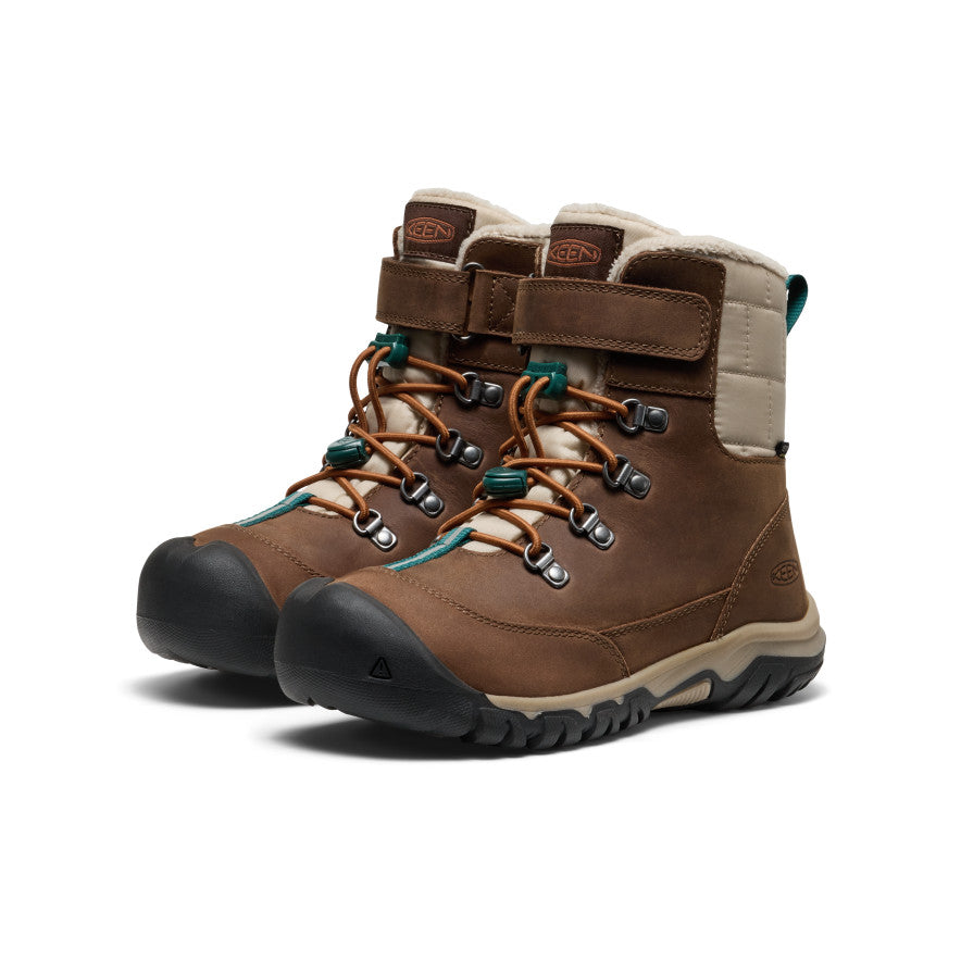 Kids' Kanibou Waterproof Winter Boot Dark Earth/Roasted Pecan - Image alt 2