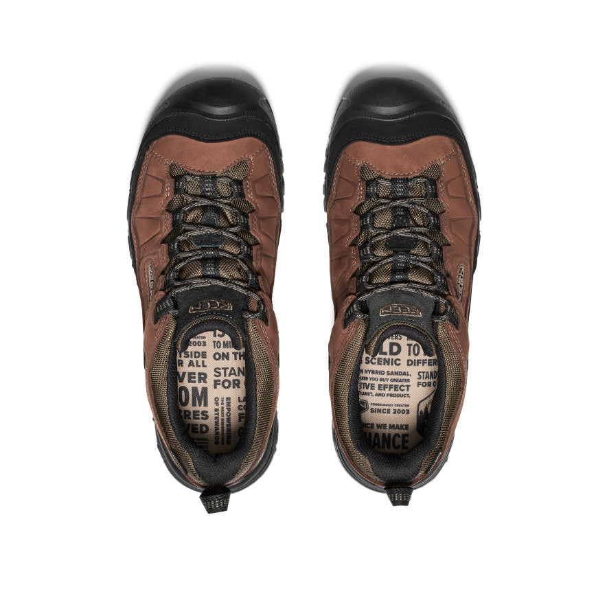 Men's Targhee IV Waterproof Hiking Shoe Bison/Black - Image alt 4