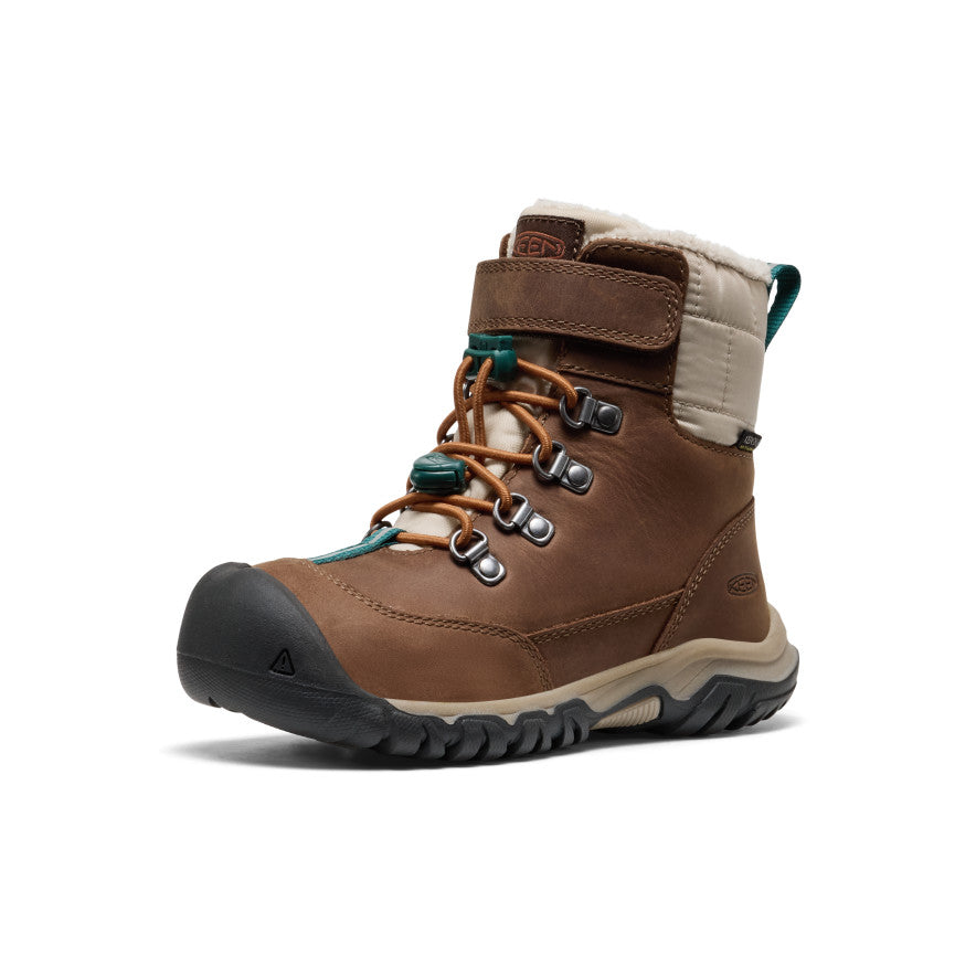 Kids' Kanibou Waterproof Winter Boot Dark Earth/Roasted Pecan - Image alt 3