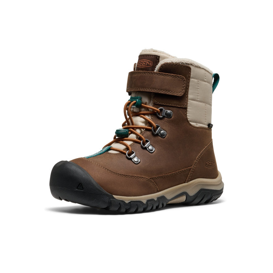 Kids' Kanibou Waterproof Winter Boot Dark Earth/Roasted Pecan - Image alt 3