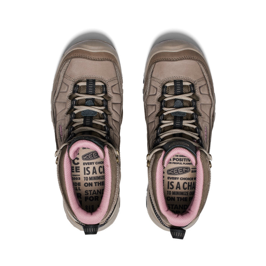 Women's Targhee IV Waterproof Hiking Boot Brindle/Nostalgia Rose - Image alt 4