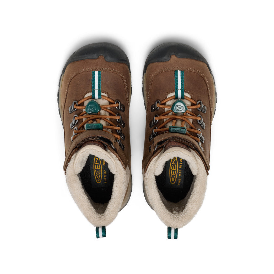 Kids' Kanibou Waterproof Winter Boot Dark Earth/Roasted Pecan - Image alt 4