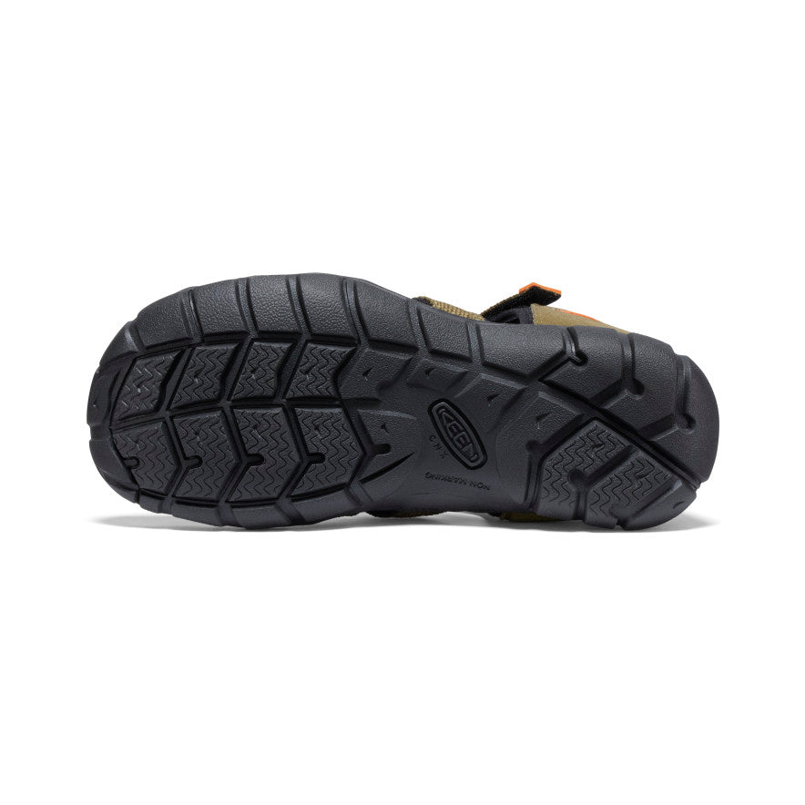 Kids' Seacamp II CNX Sandal Dark Olive/Gold Flame - Image 6