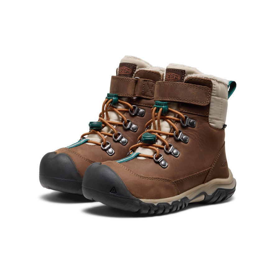 Kids' Kanibou Waterproof Winter Boot Dark Earth/Roasted Pecan - Image alt 2