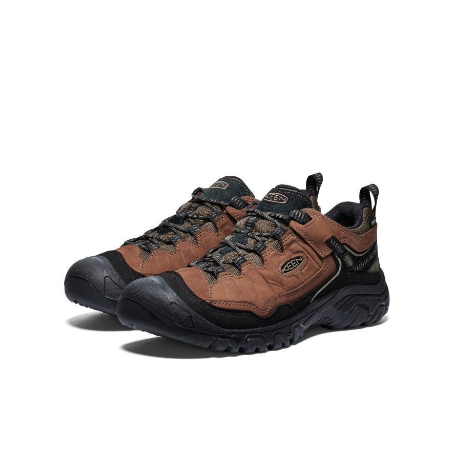 Men's Targhee IV Waterproof Hiking Shoe Bison/Black - Image alt 2