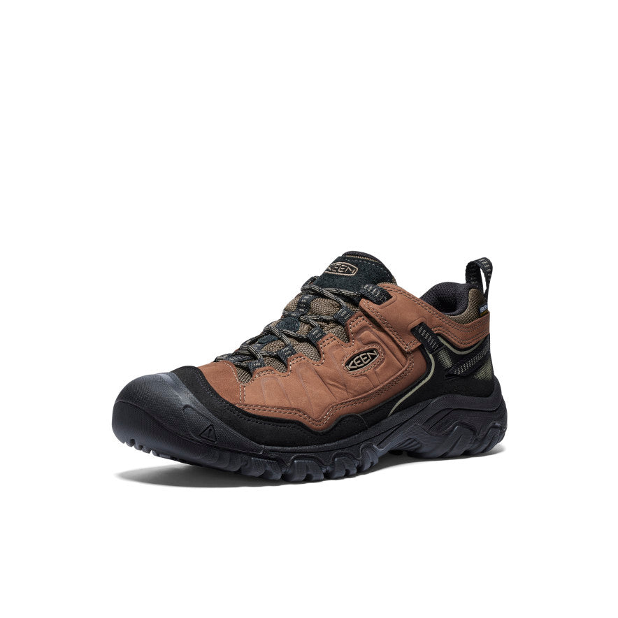 Men's Targhee IV Waterproof Hiking Shoe Bison/Black - Image alt 3